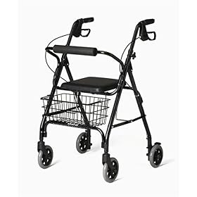 Medline Folding Rollator Walker