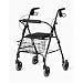 Medline Deluxe Folding Rollator Walker, Black