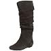 Steve Madden Women's Bonanza Tall Shafted Flat Boot,Grey Suede,7 M US
