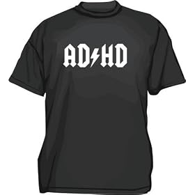 AD/HD Logo Men's Tee Shirt in 12 Colors Small thru 5XL
