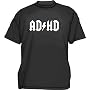 AD/HD Logo Men's Tee Shirt in 12 Colors Small thru 5XL