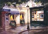 A Quiet Corner, Paris Mounted Poster Print, 7x5