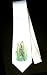 Party Decoration Necktie with bittern, cattails, bird
