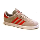 adidas Originals Men's Gazelle 2 Suede Sneaker,Light Onyx/Collegiate Red/White,9 M US