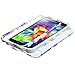 Asmyna TUFF Hybrid Phone Protector Cover for Samsung Galaxy S5 - Retail Packaging - Purple Hibiscus Flower Romance /White