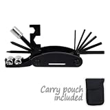 16-Function Bike Multi-Tool Nylon Carry Pouch