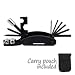 16-Function Bike Multi-Tool Nylon Carry Pouch