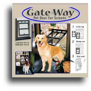 Gate Way Pet Door for Screens – Large 12 x 16
