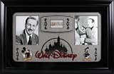 Walt Disney Framed Photograph with Autograph Cut