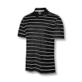 Adidas 2008 Men`s ClimaCool Open Triple Stripe Golf Polo Shirt - Black / White - 576555