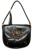 Gucci Britt Black Leather Small Shoulder Bag 167732 ABJ0G 1000