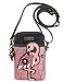 Chala Flamingo Cellphone Crossbody Handbag - Convertible Strap