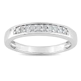Sterling Silver 1/10 CT TDW Diamond Fashion Ring (I3)