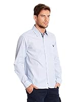 Ossa Fashion Camisa Hombre (Azul Claro / Blanco)