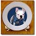 French Bulldog Puppy - 8 Inch Porcelain Plate