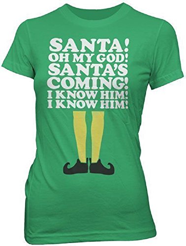 Ripple Junction Elf Santa's Coming Junior's T-Shirt