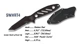 Smith & Wesson SWHRT4 HRT Serrated Tanto Boot Knife, Black