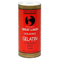 Great Lakes Unflavored Gelatin, Regular, 16-Ounce Can (Pack of 2)