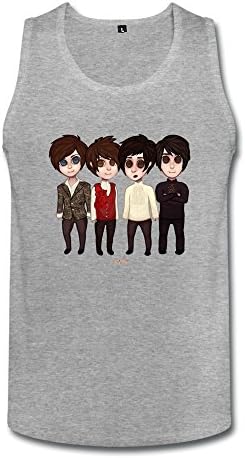 RBKING Men's Panic At The Disco Art Design Tank Tops L HeatherGray