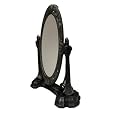 Antique Oval Table Mirror Vintage Art Deco Bath Bed Decor