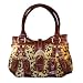 BBK Women's Fashion Faux Fur Wild Animal Brwn Hand Bag Case Pack 1 Designer Handbags