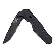 SOG Specialty Knives & Tools TFSA-98 Flash II 1/2 Serrated, Black TiNi