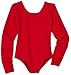 Danskin Big Girls' Long-Sleeve Leotard, Red, Medium