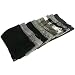 Men's Winter Ski Soft Cashmere Feel Scarf Solid Black Image #4