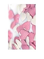 Huella deco Alfombra Bañada en Vinilo (Blanco/Rosa)