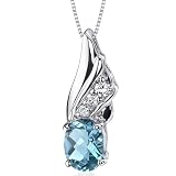 Graceful Angel 1.50 carats Oval Shape Sterling Silver Rhodium Finish Swiss Blue Topaz Pendant 41D8dq7zOFL. SL160 Graceful Angel 1.50 carats Oval Shape Sterling Silver Rhodium Finish Swiss Blue Topaz Pendant