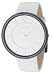 DKNY NY3930  Ladies Analogue Watch, Oversized Circular White Dial with White Leather Strap