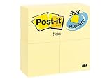 Post-it Notes 3 in x 3 in Canary Yellow, 100 Sheets, 24-Pad Pack