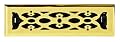 2X10 POLISHED BRASS VICTORIAN FLOOR REGISTER