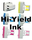 6 Pack HP 02 (C87) Remanufactured Inkjet Cartridges Combo (One each: C8721WN, C8771WN, C8772WN, C8773WN, C8774WN, C8775WN)