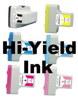 6 Pack HP 02 (C87) Remanufactured Inkjet Cartridges Combo (One each: C8721WN, C8771WN, C8772WN, C8773WN, C8774WN, C8775WN)