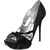 41D8iQ1HnHL. SL160  bebe Womens Halen Pump,Black Satin,8 M US Reviews