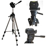Ex-Pro TR-550A Professional Photographic Camera Tripod for Mustek VDC-3500 - (530mm - 1450mm / 57) Light Weight, Full Geared system, Fluid Pan Head, 3 Section Lock Legs, Spirit Level, Fast Install, Quick Release, High Quality.