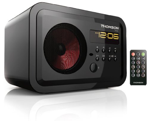 Karcher Industrial Products Thomson RT 300 PLL-Radio (PLL-FM-Tuner, 20 Senderspeicherpl&auml;tze, Weckfunktion, Dual-Alarm, AUX-In, Fernbedienung) schwarz