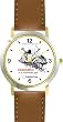 Habit 1 - Imagination Is (English Text) - DELUXE TWO-TONE WATCH from THE 7 HABITS - WATCH COLLECTION BY WATCHBUDDY&reg; - Arabic Numbers - Brown Leather Strap-Size-Children's Size-Small ( Boy's Size & Girl's Size )