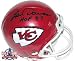 Len Dawson Autographed/Hand Signed Kansas City Chiefs Mini Helmet with HOF 87 Inscription