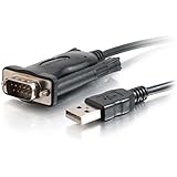 C2G / Cables To Go 26887  Trulink&reg; USB to DB9 Male Serial RS232 Adapter Cable, Black (5 Feet)