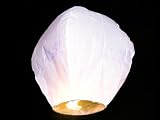 Produkt-Bild: Himmelslaterne 10er Pack weiss, 45 x 110 cm