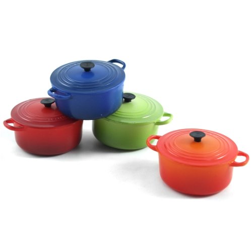 External hard drive:Le Creuset Set of 4 Round French Oven Magnets
