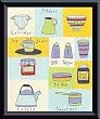 Art Poster Metal Framed Print - Utensil/baking I - Artist: Lorraine Cook- Poster Size: 10 X 8