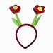 Childrens Purple Pink Easter Flower Boppers Velvet Felt Alice Headband One Size Purple Pink