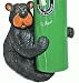 Cute Willie Black Bear Sitting And Holding A 750ml Wine Bottle Holder Rack For The Counter Or Table 6.5