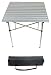 Aluminium Alu Campingtisch Rolltisch 70x70cm