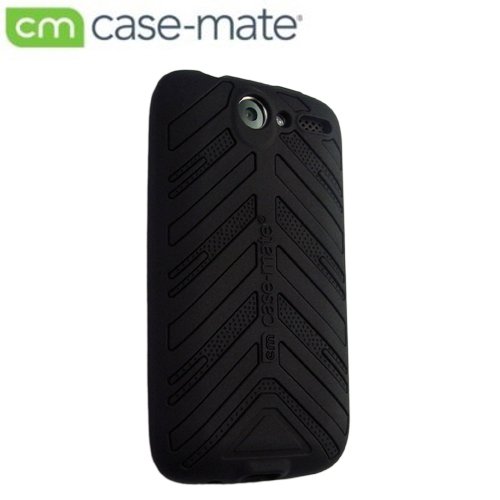 Case-Mate SoftBank X06HT / HTC Desire Vroom "Torque" Case with Screen Protector, Black 「X06HT / HTC デザイア 専用」 ブルーム "トルク" シリコンケース (液晶保護シート つき) ブラック CM011465