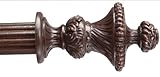 IMAGE OF Sanremo Walnut Curtain Rod Set