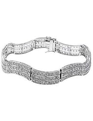 4.75 Ct G Si Round Cut Diamond Tennis Bracelet 14k White Gold 4 Prong